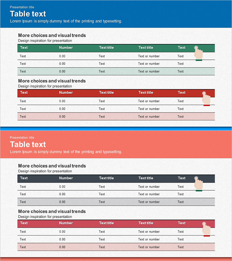 손익계산서 테이블표 – 재무 성과를 명확히 제시