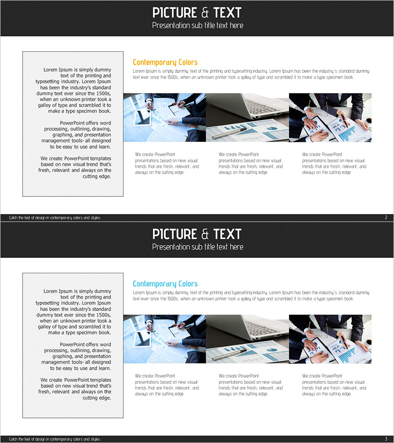 사업 프로그램 소개 슬라이드 – 신뢰와 효율성의 강조