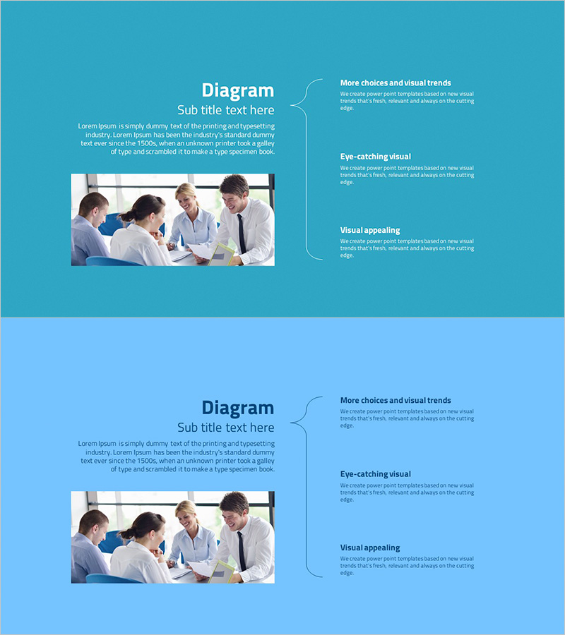 회의 협업과 전략을 위한 비즈니스 슬라이드 템플릿