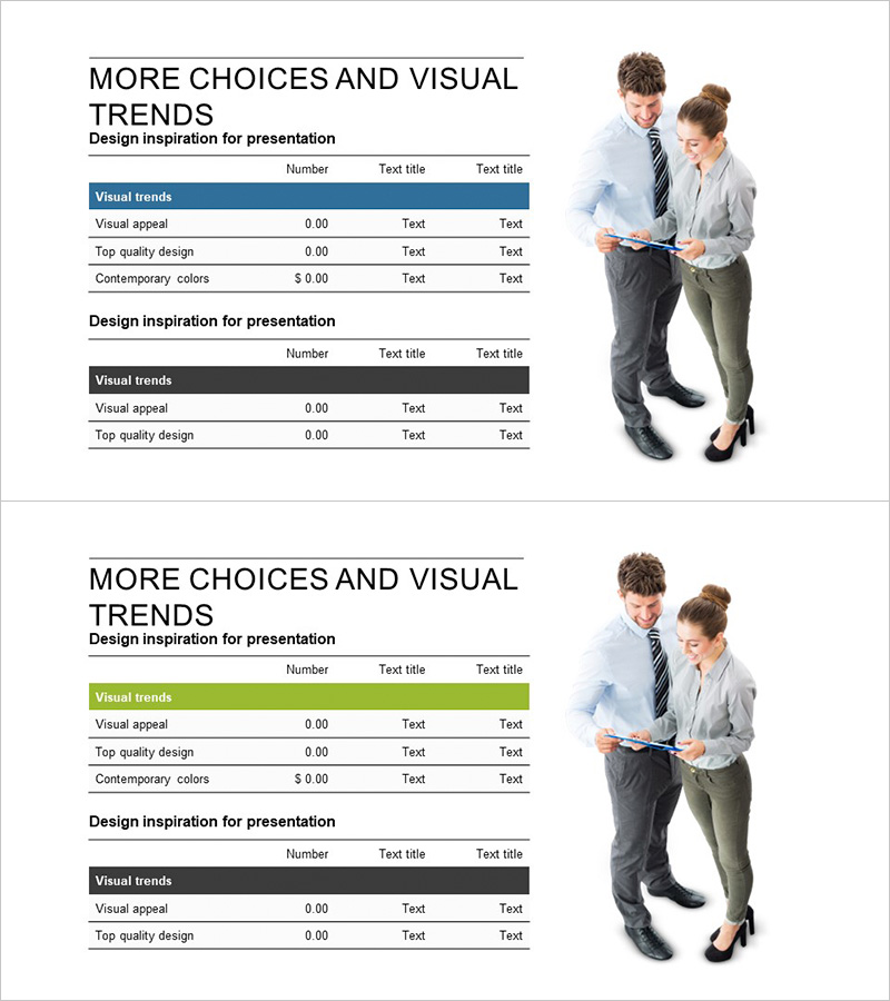 비즈니스 매출 및 수익 계산 테이블 – 재무 계획의 필수 슬라이드