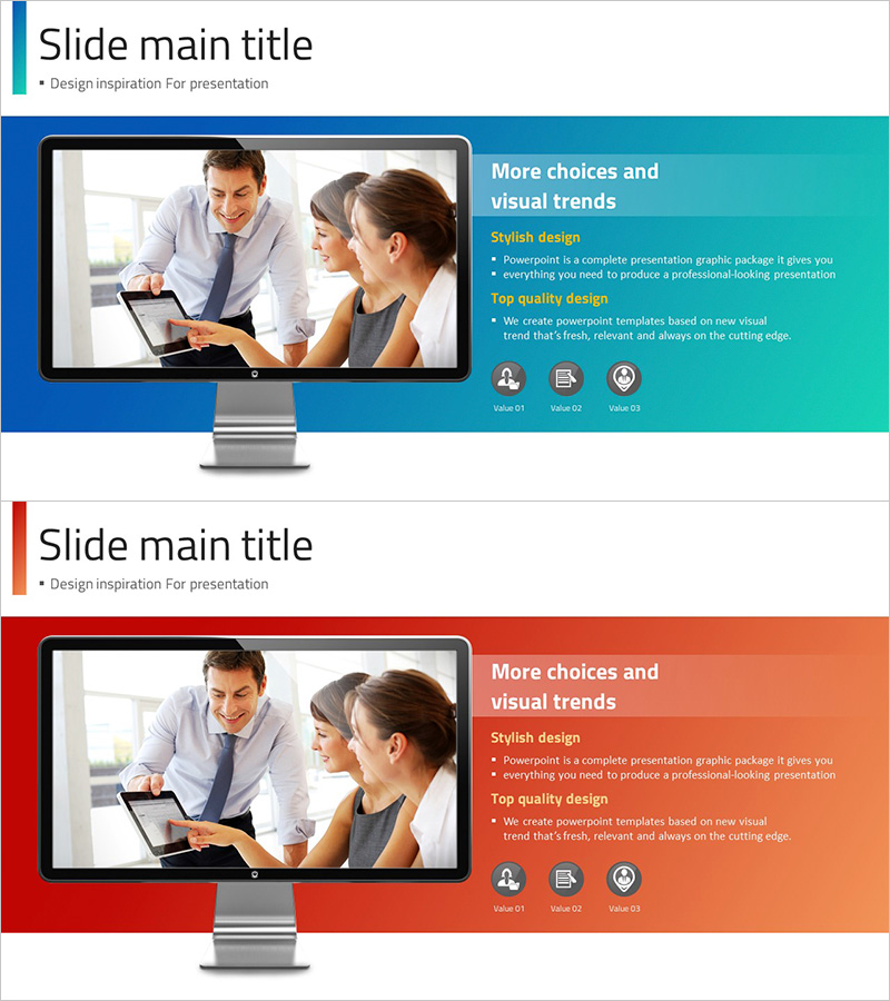 프레젠테이션 스타일 시각화 – 최신 디자인 트렌드