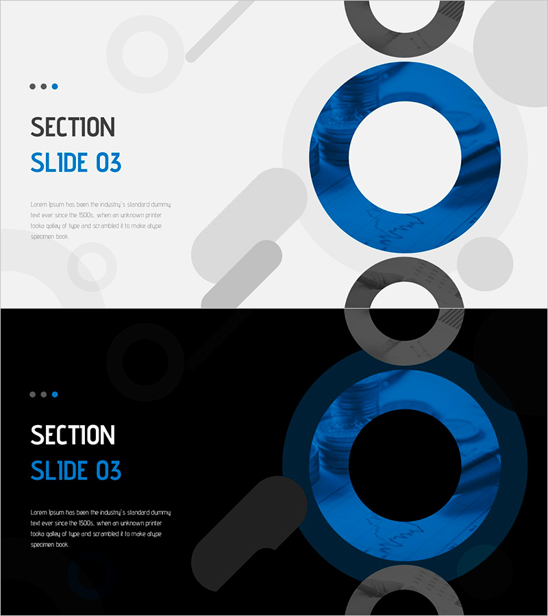 수자원 활용과 세련미를 강조한 프레젠테이션 템플릿