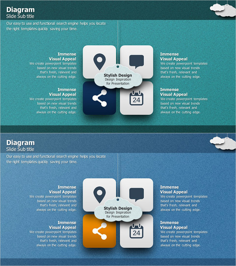 종이 도시 템플릿 – 라운딩 사각형 분석 다이어그램