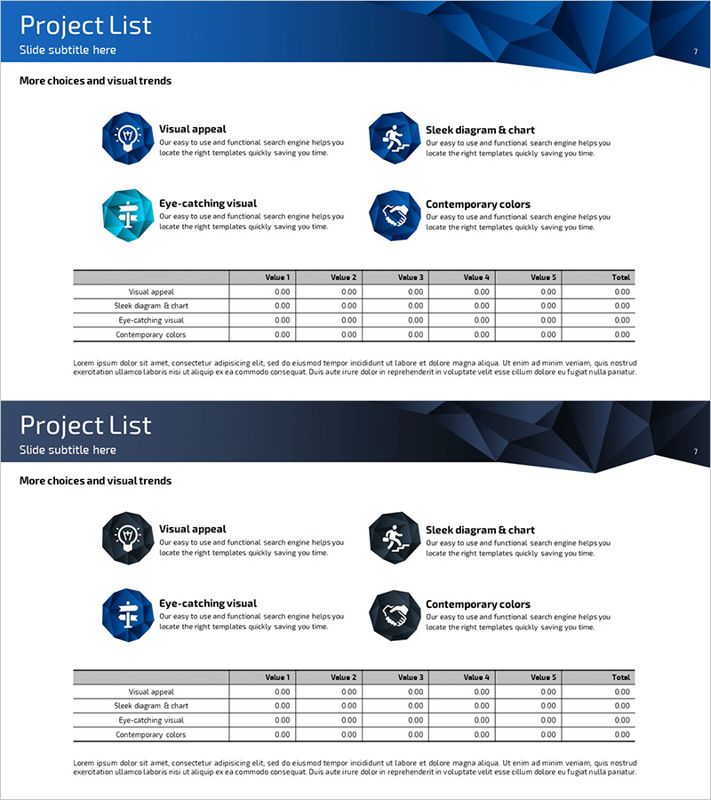 손익계산서 테이블표 – 재무 계획 및 성과를 명확히