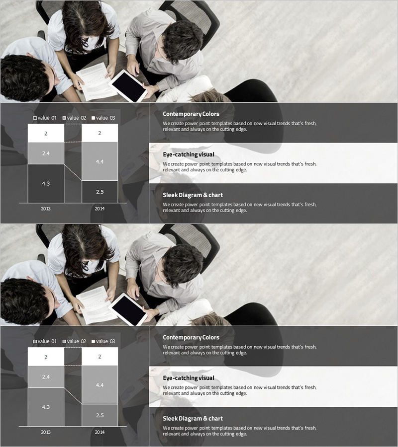 비즈니스 회의 분석 그래프 – 사업 목표 달성을 위한 시각화