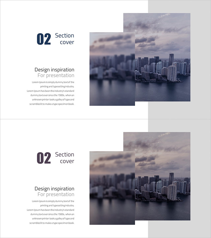 심플 사각 비즈니스 템플릿 간지 02 – 모던 디자인 커버