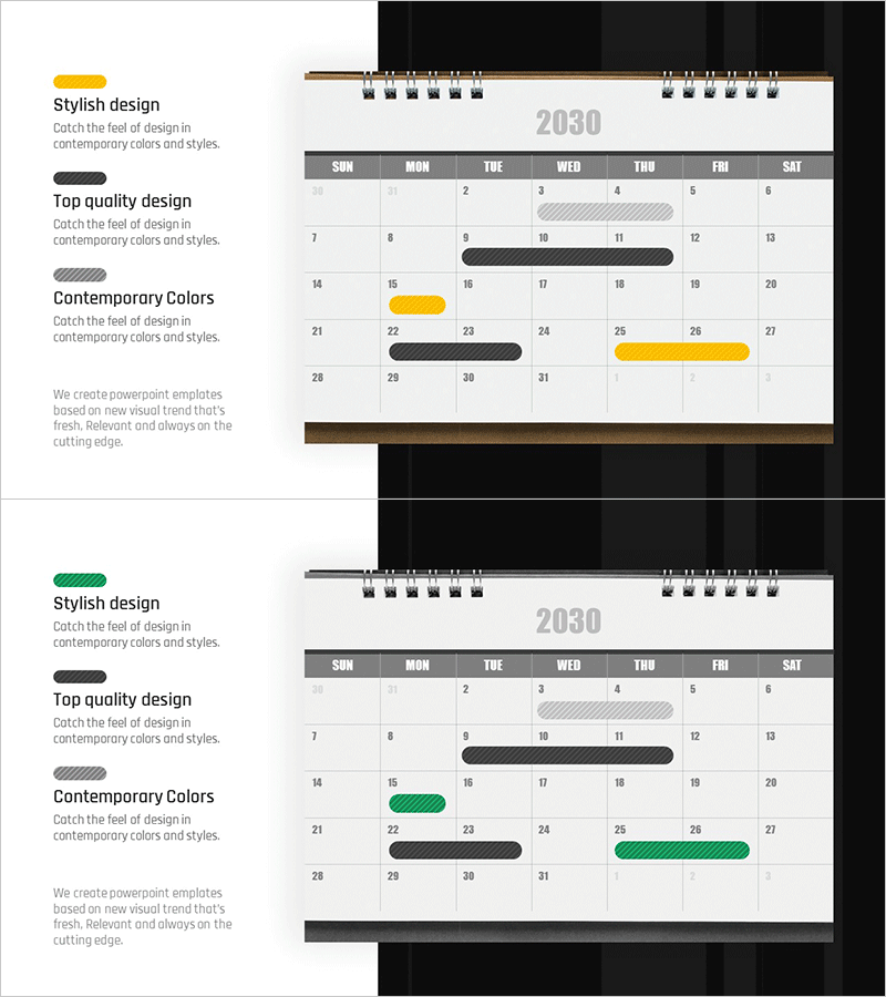 캘린더 사업추진 일정 – 전략적 로드맵