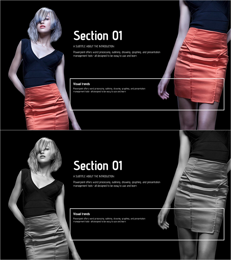 패션 템플릿 간지01 – 매력적인 패션 프레젠테이션