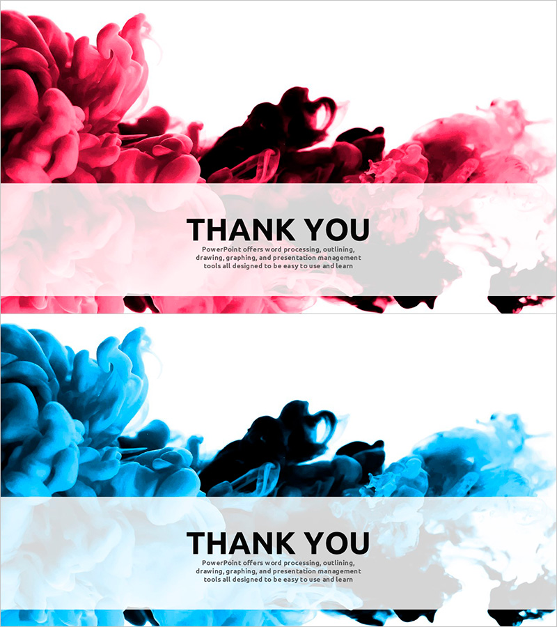 감각적인 클라우드 템플릿 엔딩표지 – 프레젠테이션의 마무리 포인트