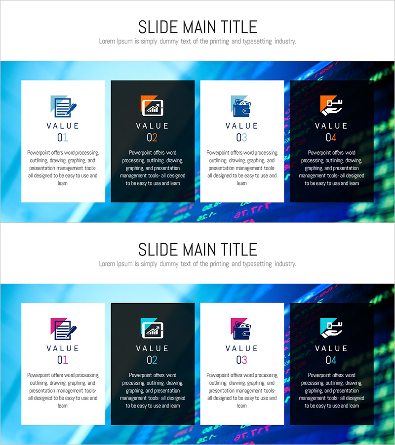 은행 증권 서비스 절차 설명 슬라이드 – 제품 및 서비스 소개