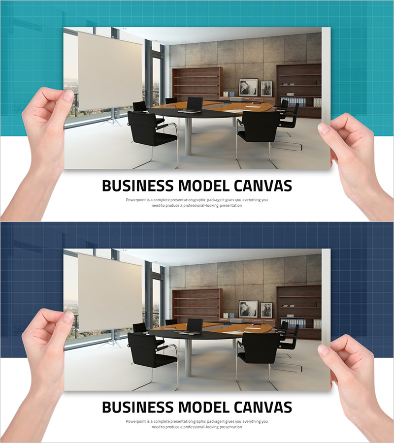 비즈니스 모델 캔버스 템플릿 표지