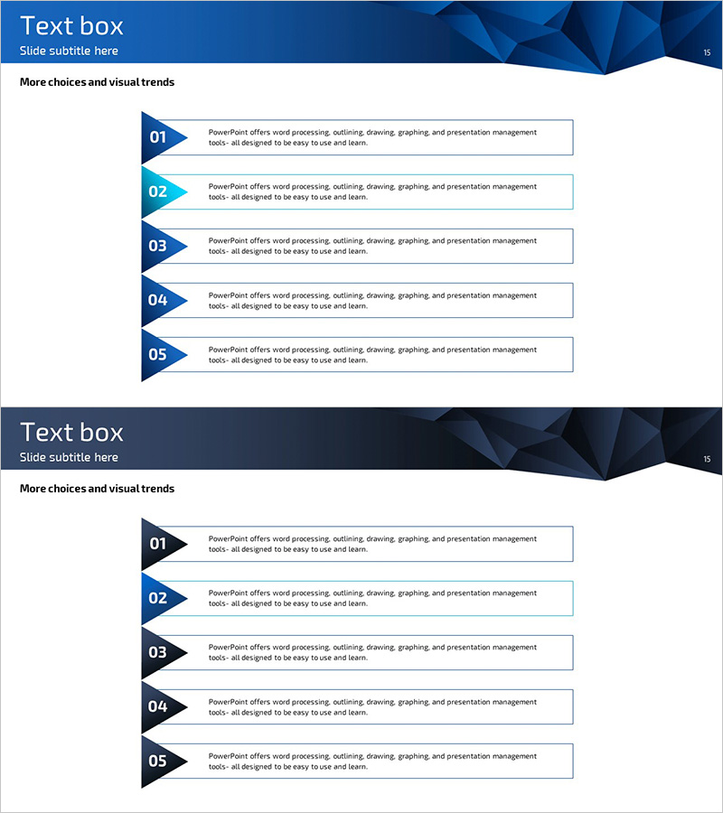 사업목표 삼각 다이어그램 – 전략적 비전 표현