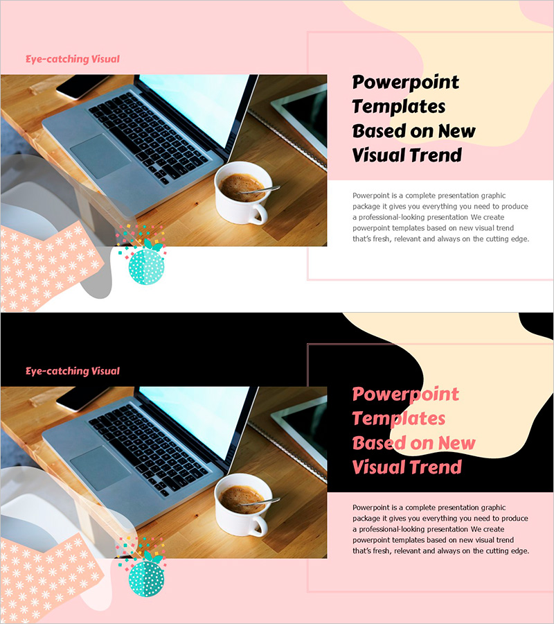 봄 파스텔 와이드 파워포인트 템플릿 – 눈길을 사로잡는 디자인