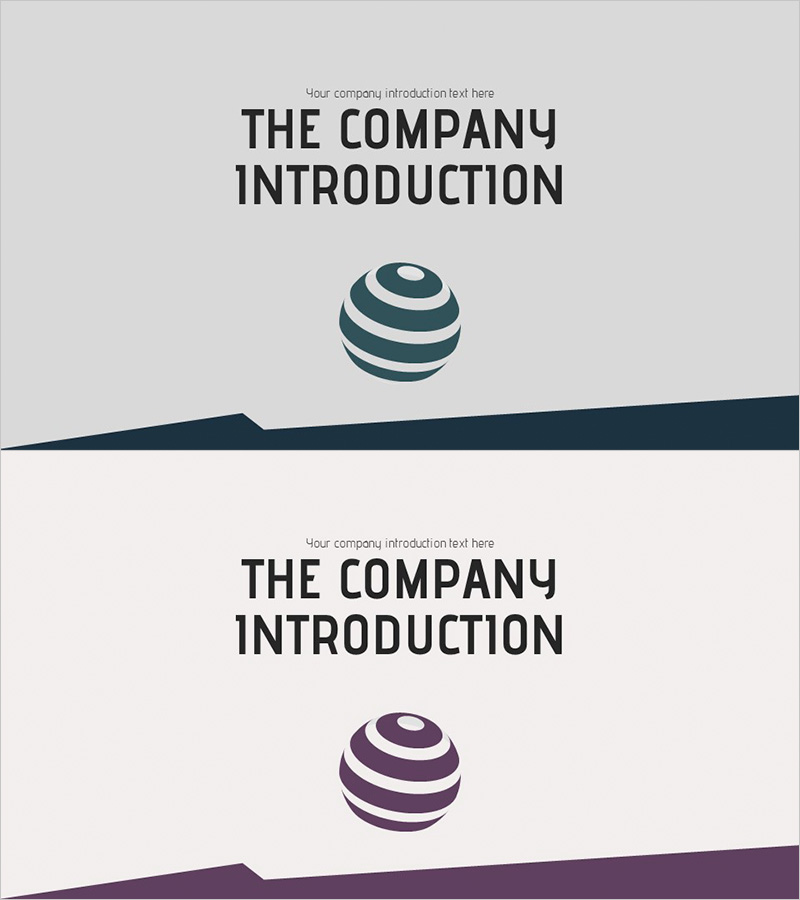 모던 베이직 회사소개서 템플릿 표지