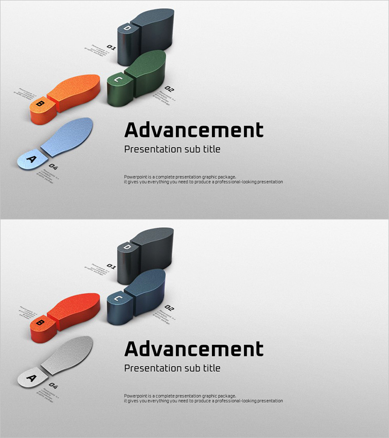 성공적인 비즈니스를 위한 발걸음 템플릿 표지