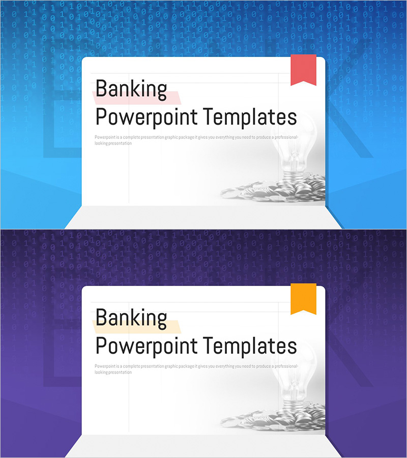뱅킹 서비스 템플릿 표지 – 전문적인 첫 인상