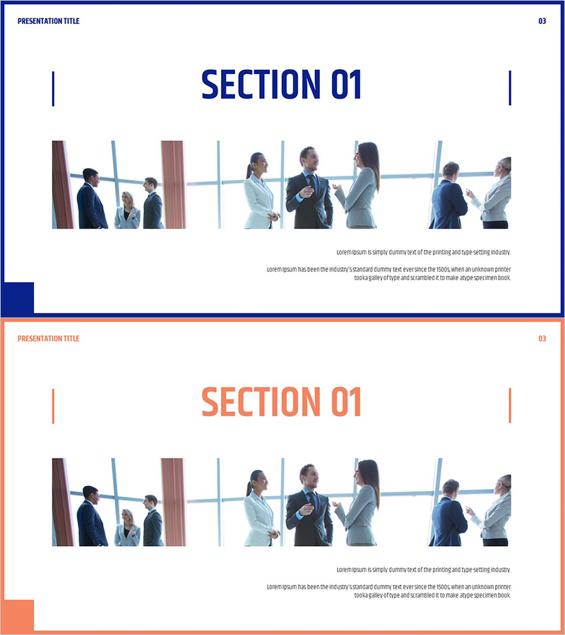 심플 사각형 비즈니스 템플릿 간지 01