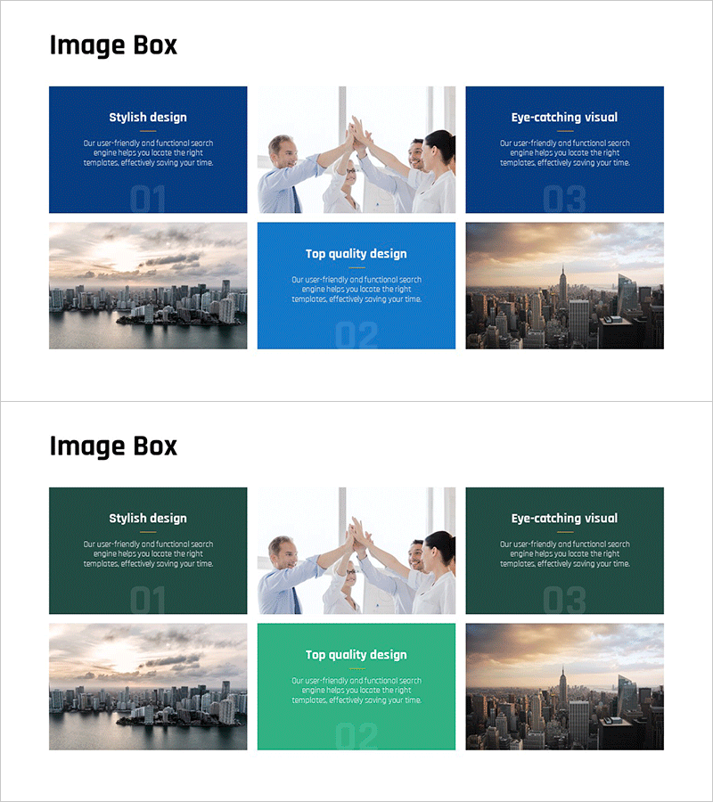 비즈니스 팀워크 프로그램 슬라이드 – 성공적인 협업