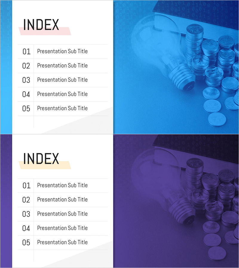 뱅킹 서비스 템플릿 목차 – 정보 체계화
