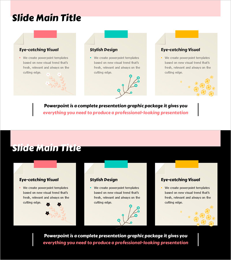 봄 파스텔 다이어그램으로 제품/서비스 소개하기