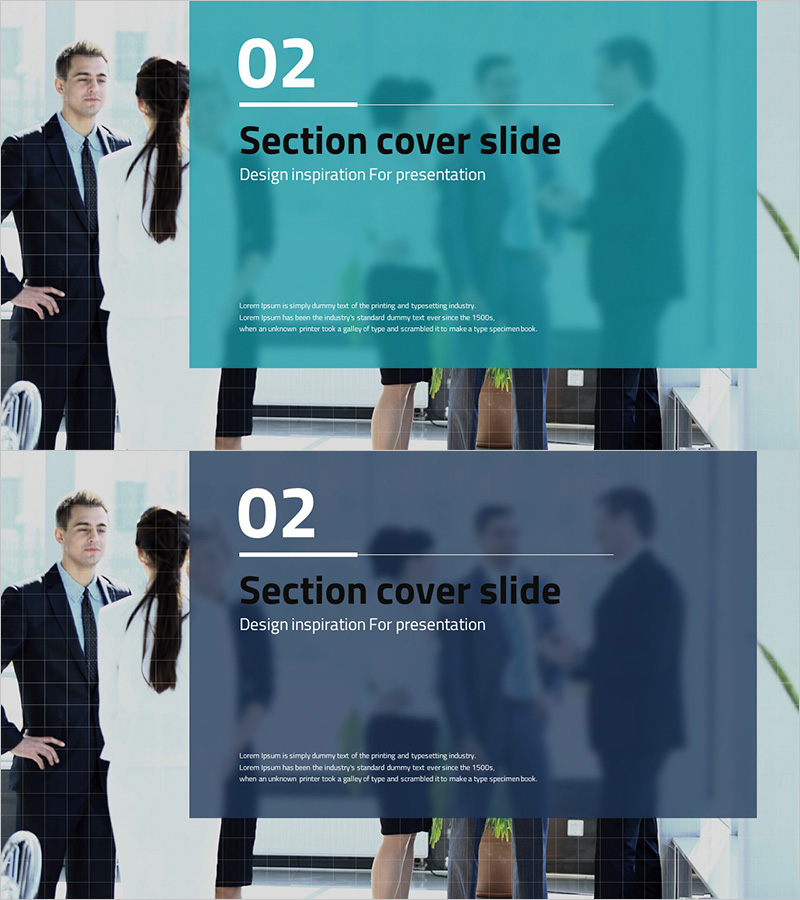 비즈니스 모델 캔버스 템플릿 – 섹션 커버 디자인