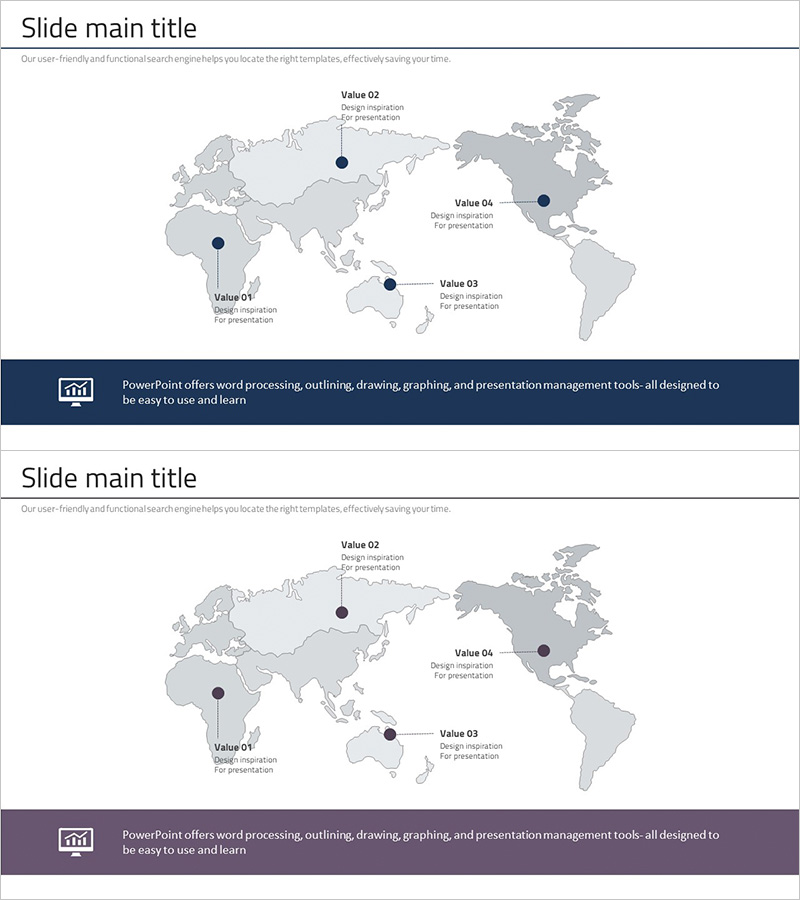목표 국가 설정을 위한 슬라이드