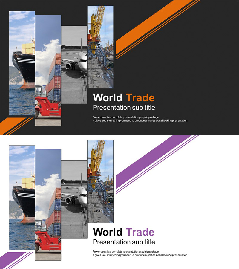 세계 무역 템플릿 표지 – 글로벌 비즈니스를 위한 첫걸음