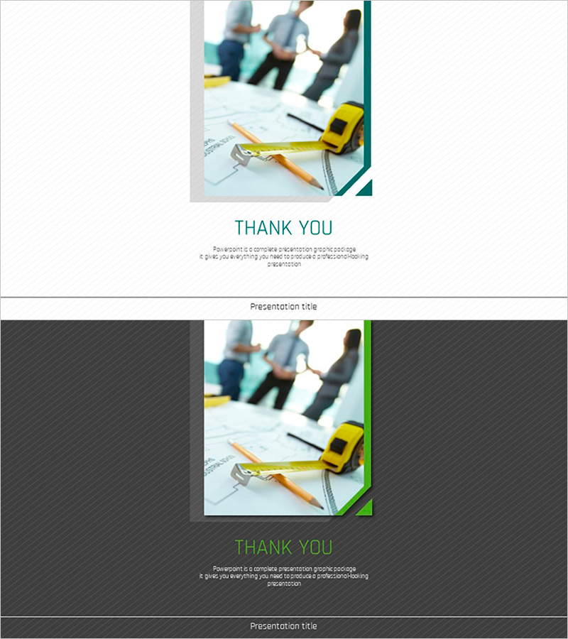 건축 디자인 템플릿 엔딩 – 전문성을 담은 마무리