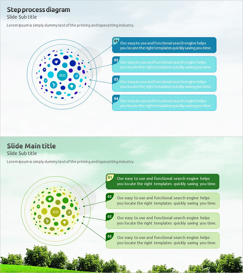 에코 비즈니스 템플릿 표지 – 지속 가능한 비전의 시작