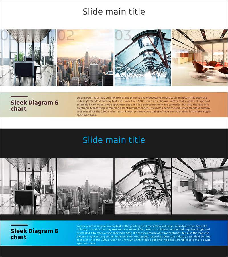 도트 패턴을 활용한 사업소개 PPT 템플릿