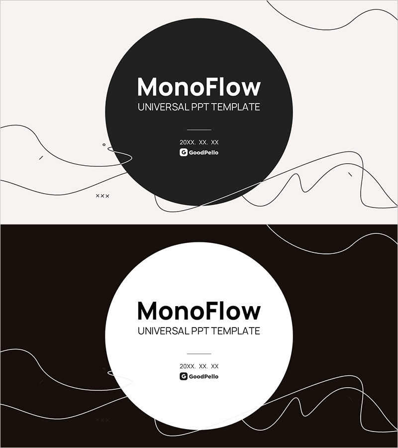 모노플로우 세련된 템플릿 표지