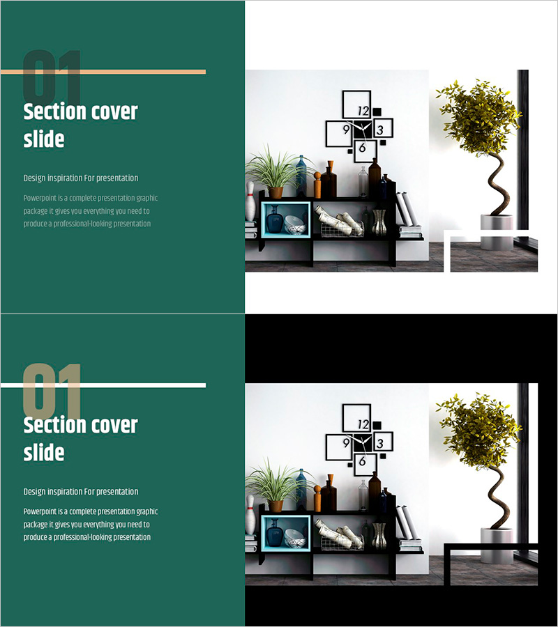 심플 & 모던 와이드 프레젠테이션 간지 – 전문적 연출