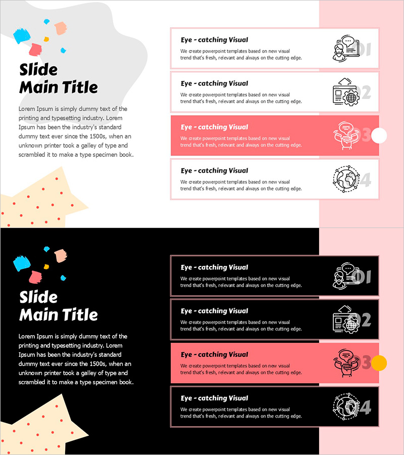 봄 파스텔 다이어그램으로 제품 소개 효과 극대화