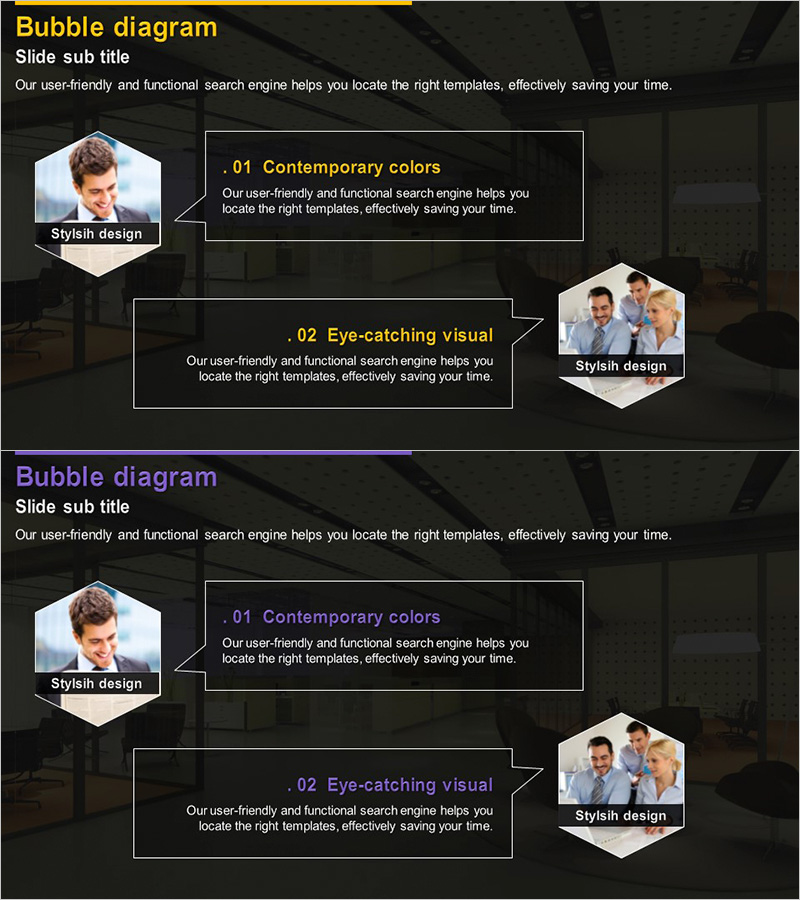 비즈니스 프로그램 목차 – 현대적 디자인과 시각적 요소