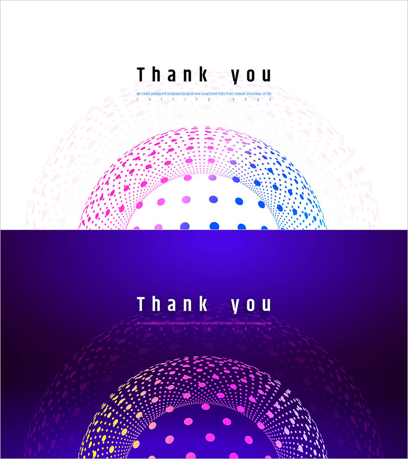 기하학 패턴 와이드 PPT 엔딩표지 – 비즈니스의 정수를 담다