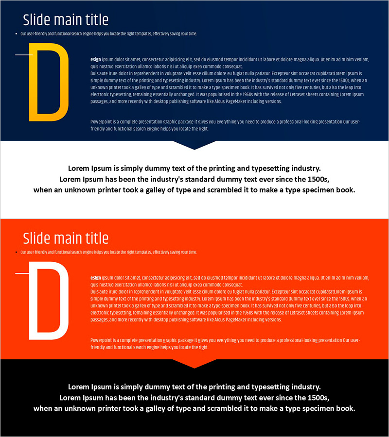 타이포 그라피 와이드 템플릿 슬라이드 시각화 - 사업비전 및 필요성