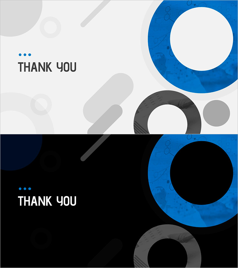 수자원 활용 와이드 프레젠테이션 템플릿 엔딩표지