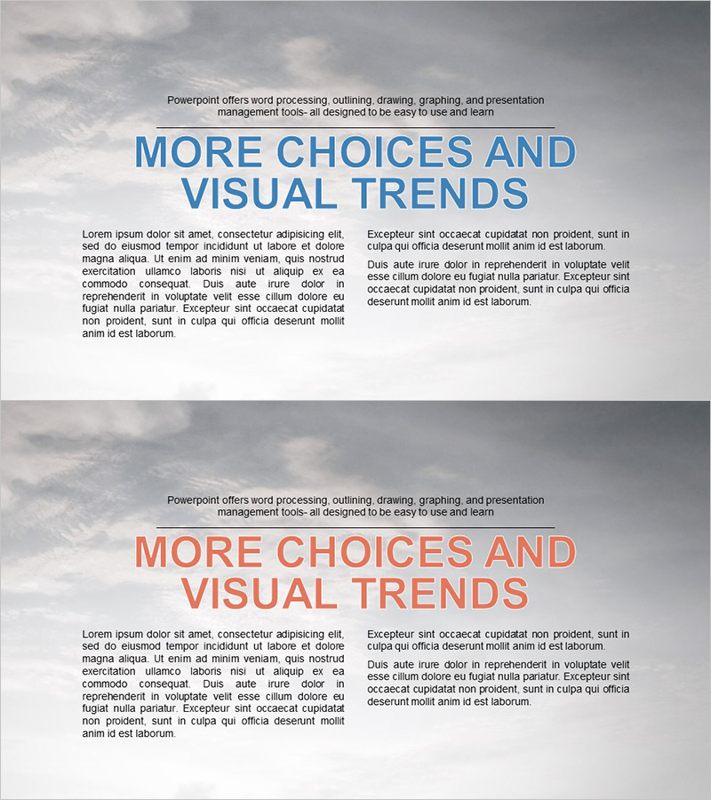 잔잔한 구름 배경 아웃트로 – 부드러운 감성 전달