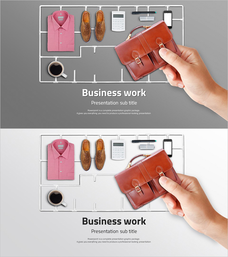 비즈니스 워크 템플릿 표지