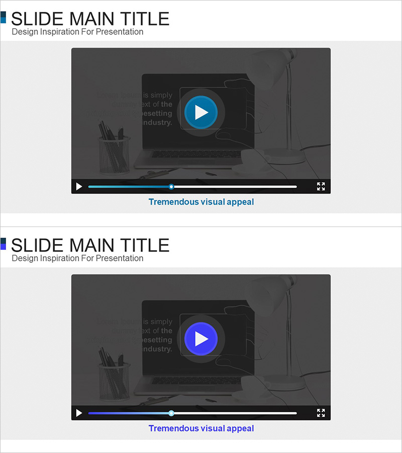 회사 서비스 소개 영상을 위한 슬라이드 템플릿