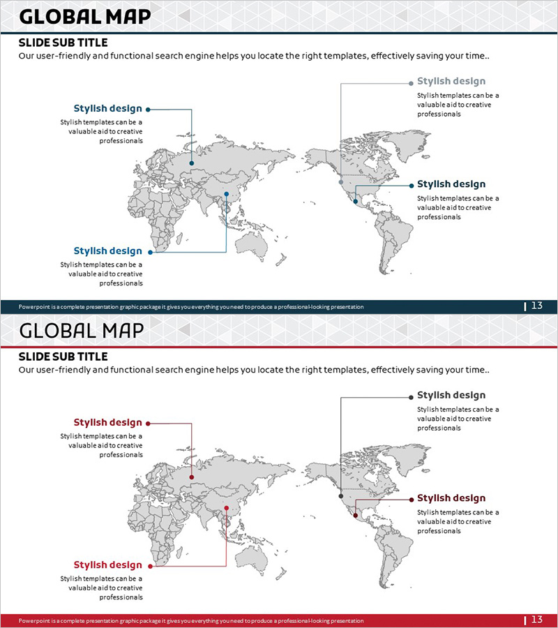 글로벌 네트워크 목표 – 목표 시장 전략 시각화