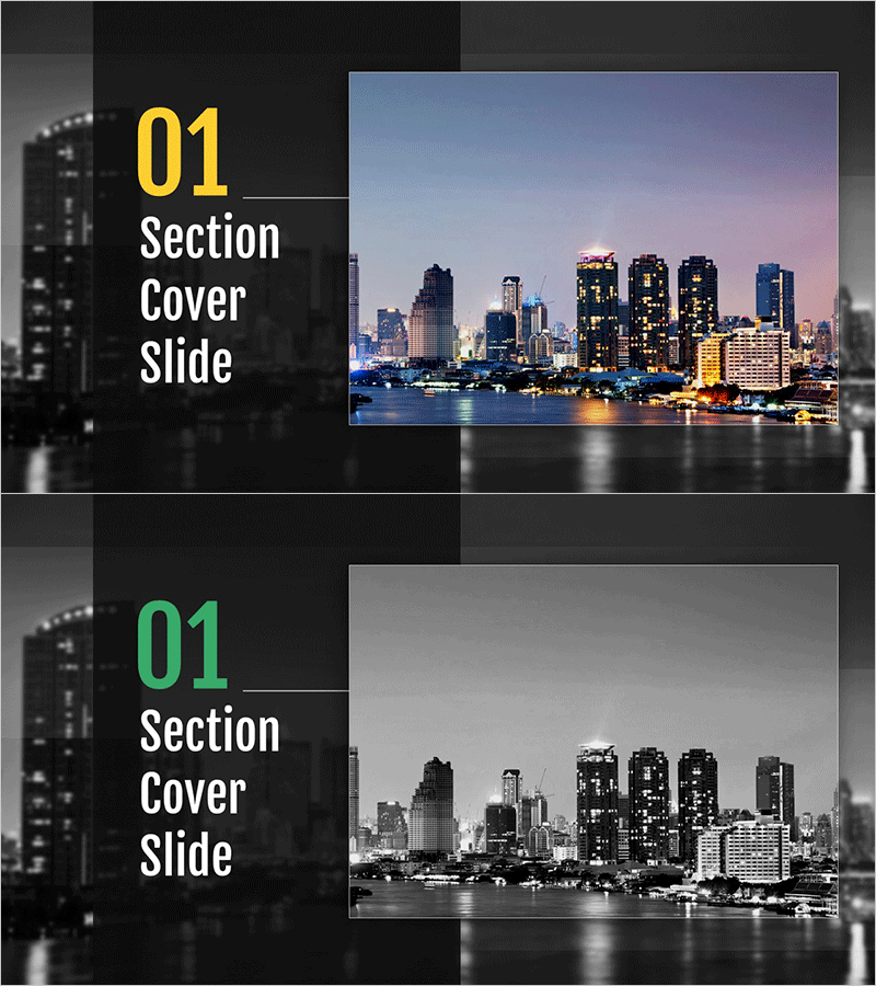 모던시티 테마 템플릿 간지 01 – 혁신과 성장