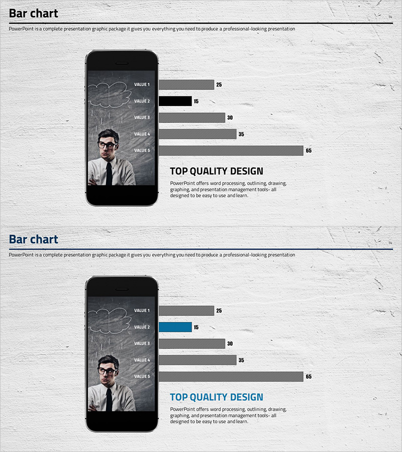 핸드폰 목업 막대 그래프 – 시장 분석 및 기술 현황