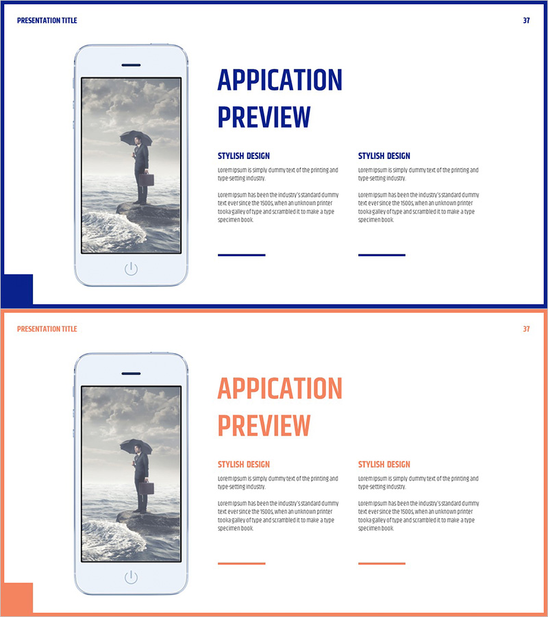 비즈니스 서비스 설명을 위한 슬라이드 템플릿 – 효과적인 정보 전달