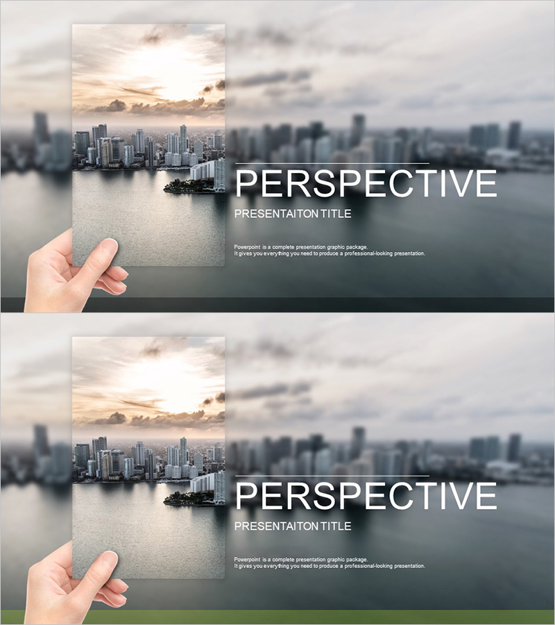 비즈니스 관점 템플릿 표지