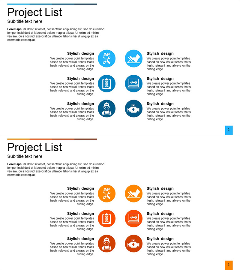 자동차 유지관리 서비스 사업분야 다이어그램 – 효과적인 비즈니스 설명