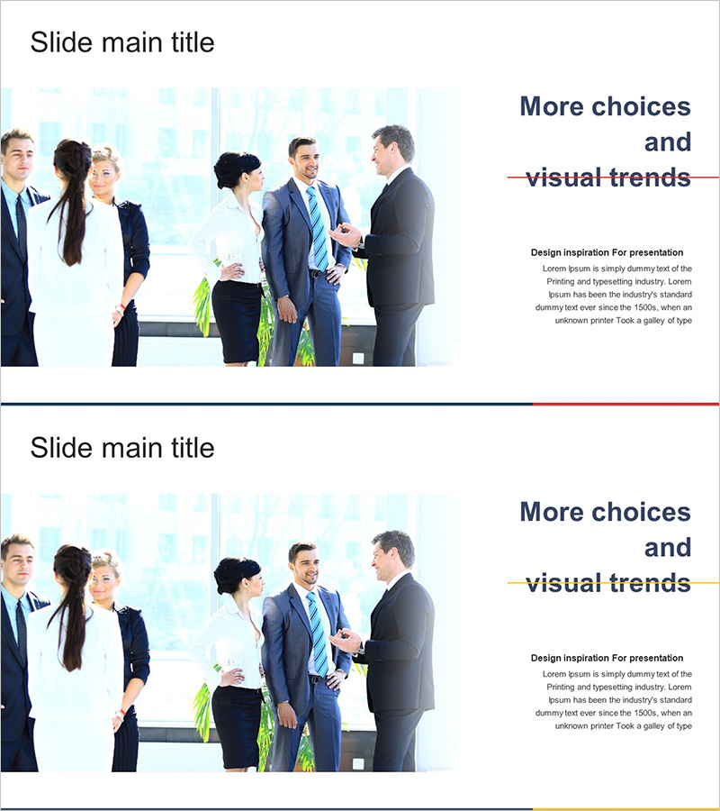 비즈니스 솔루션 인트로 슬라이드 – 전문적인 프레젠테이션