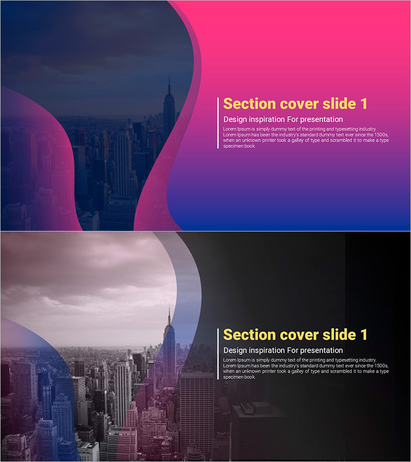 곡선 테마 보라색 템플릿 간지