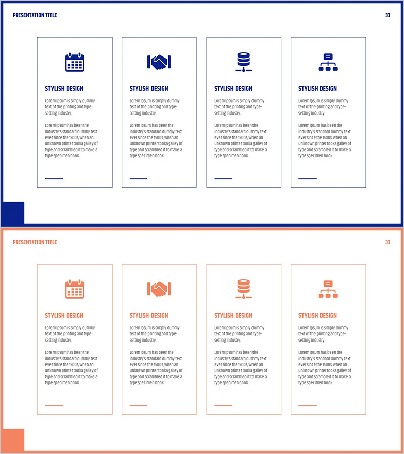 비즈니스 프로그램별 설명을 위한 다이어그램 – 연계성과 명확성을 담은 슬라이드