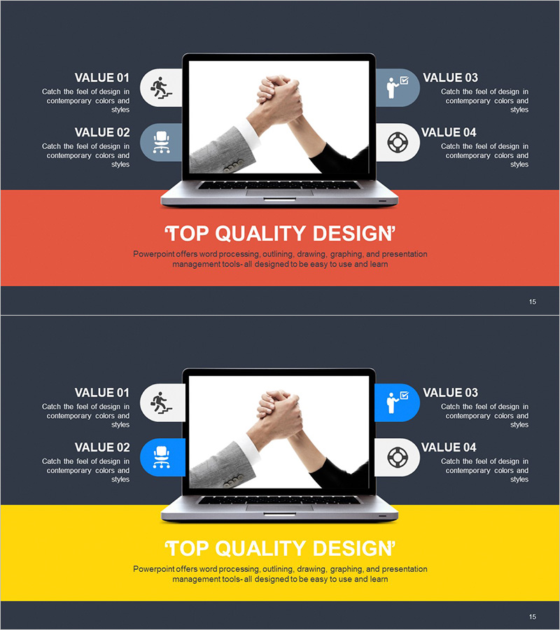협력적인 비즈니스 노트북 목업 – 최고의 디자인